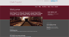 Desktop Screenshot of clarkfoysterwines.co.uk